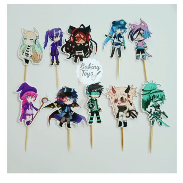 Gacha Life Birthday Cupcake Topper / ตกแต่งคัพเค้กวันเกิด