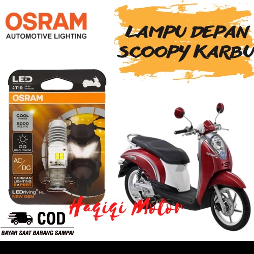 Original Osram Scoopy คาร์บูเรเตอร์ Led ไฟหน้า T19