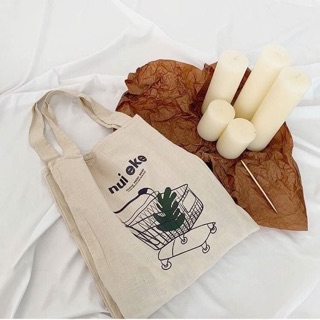 กระเป๋าสะพายข้าง Fresh market shopping bag