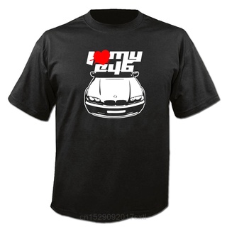 T-shirt  Lyzh ขายดี เสื้อยืดแฟชั่น ลายรถยนต์เยอรมนี E46 3 Cult Motorsport S-3XL 2022S-5XL
