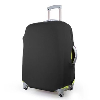 ถุงผ้าคลุมกระเป๋าเดินทาง แบบผ้ายืด(Lycra spandex travel suitcase spandex luggage cover)ไซร์Lขนาดกระเป๋า 26-30 นิ้ว-สีดำ