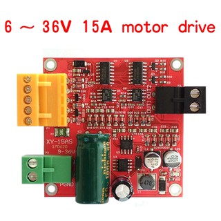 บอร์ดไดรเวอร์มอเตอร์ควบคุมความเร็ว พลังงานสูง 6-36v 15A DC PWM เกรดอุตสาหกรรม ปรับได้ CW CCW 12v 24v 36v