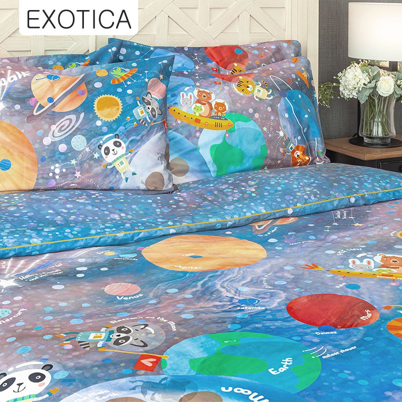 EXOTICA รุ่น Moonwalk ปลอกผ้านวม/ผ้านวมเย็บติด ขนาด 100”x90”(6/5 ฟุต) และ70”x90”(3.5ฟุต)