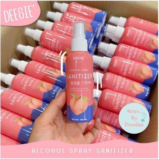 DEESIE ดีซี่ สเปรย์แอลกอฮอล์กลิ่นพีช Alcohol Spray Sanitizer 100ml.