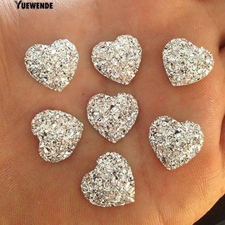 ‴ 20 ชิ้นหัวใจ Rhinestones Flatback สำหรับ DIY Scrapbooking โทรศัพท์ / งานแต่งงาน / หัตถกรรม