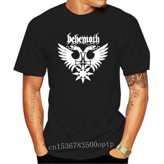 เสื้อยืดผ้าฝ้าย พร้อมส่ง เสื้อยืดลําลอง แขนสั้น พิมพ์ลายโลโก้ Behemoth Heay Metal Rock Band สีดํา แฟชั่นฤดูร้อน สําหรับผ