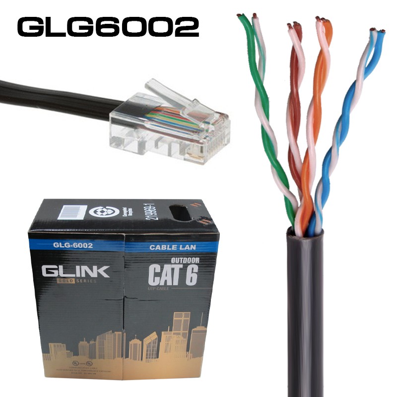 Glink Gold Series Cable Lan Cat6/Cat5e (Box) In Door/Out Door/GLG5001/GLG5002/GLG6001/GLG6002/100M