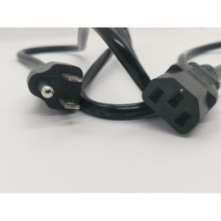 🇹🇭ของคุณภาพไม่ผิดหวังพร้อมส่ง ของใหม่สายไฟ Ac  ต่อคอมพิวเตอร์  PSU กระทะปิ้งย่าง หม้อชาบู รุ่นหนาขนาด3/0.75 Power cord