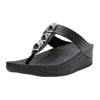 FITFLOP FINO รองเท้าแตะแบบหูหนีบผู้หญิง รุ่น DA8-090 สี All Black