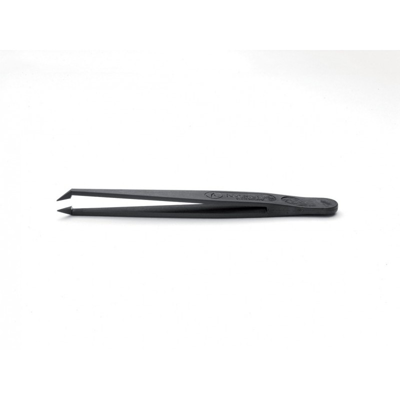 IDEAL-TEK Carbon Fiber Plastic Tweezer 708.CF (แหนบคีบคาร์บอนไฟเบอร์หัวตรง)