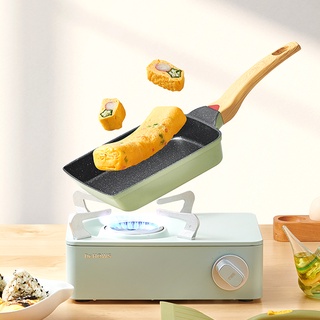 ✑✇✙Frying Pan Tamagoyaki Omelet Non-stick Pan Fry Egg Pan Pancake Kitchen Pot Breakfast Maker Cookware