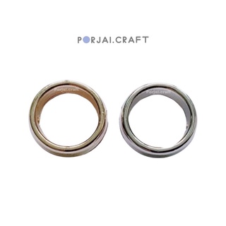 ลูกปัดวงกลม Circle frame beads 12mm