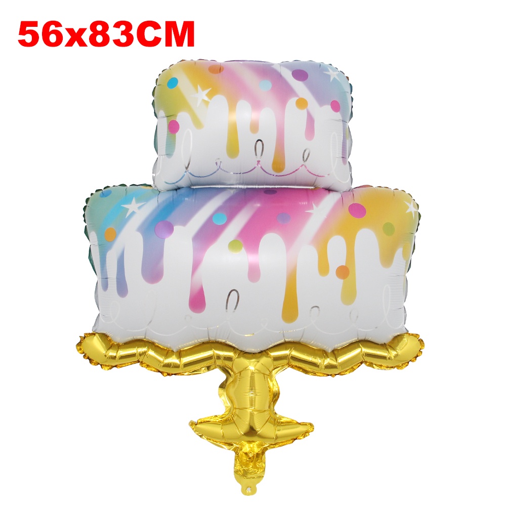 ลูกโป่งฟอยล์อลูมิเนียมรูปการ์ตูนม้าลายขนาดใหญ่สําหรับตกแต่งเค้กวันเกิด - รูปที่ 3