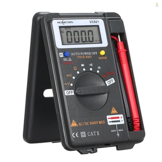 Flt RICHMETERS มัลติมิเตอร์ดิจิทัล ขนาดเล็ก อเนกประสงค์ นับ 4000 ครั้ง AC DC ทรานซิสเตอร์ ทดสอบแรงดันไฟฟ้า แอมมิเตอร์ เซนเซอร์อุณหภูมิ โพรบทดสอบ VC921