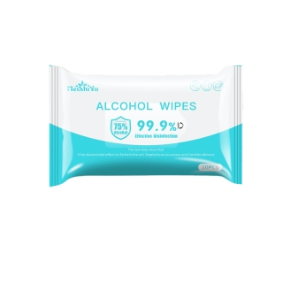 ทิชชู่ Alcohol wipes ทิชชู่แอลกฮอล์75% ทิชชู่เปียก พกพาง่ายไม่ระคายเคืองผิว 10แผ่น-50แผ่น กันได้99.99% พร้อมส่งทุกวัน