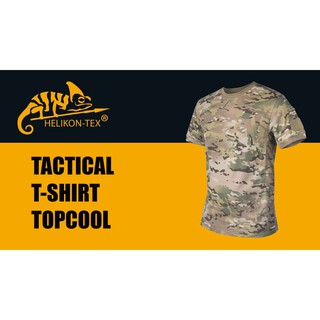 เสื้อคอกลม Helikon-Tex TACTICAL T-SHIRT ลาย Multicam ผ้าTOP COOL