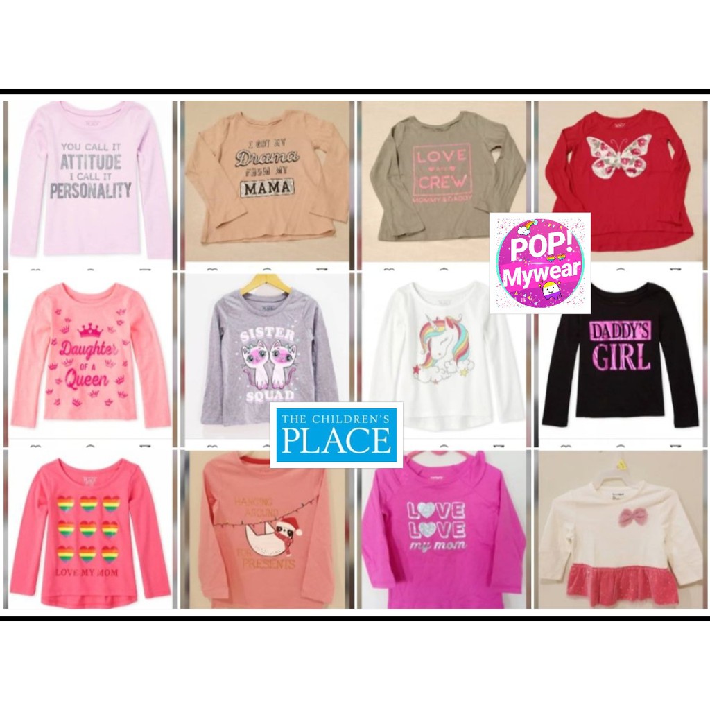 Popmywear PLACE 1-16Y GIRLS& 39; LONG SLEEVED T-SHIRTS / GIRLS& 39; LONG SLEEVED T-SHIRTS