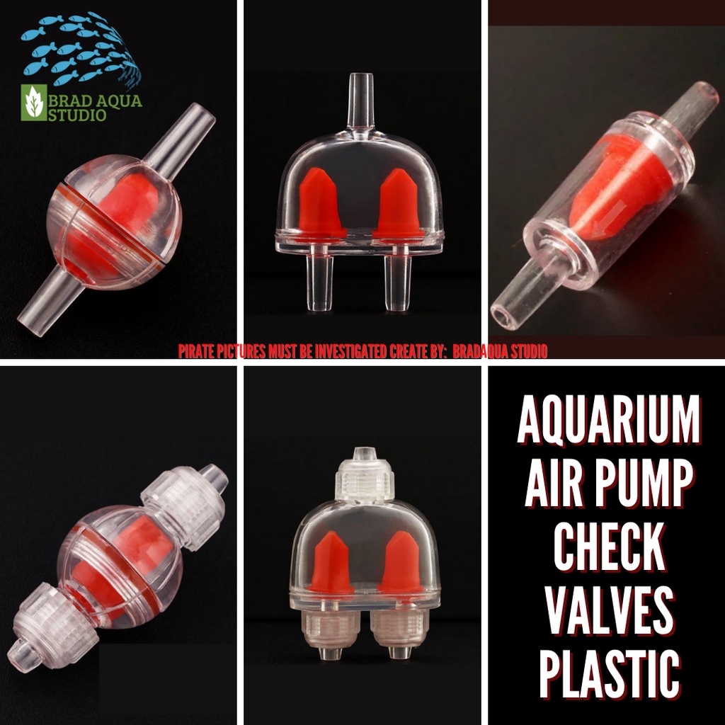 AQUARIUM Check Valve พลาสติก 4/6mm One Way Non-Return Check Valve 1Way / 3Ways