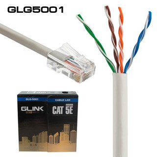 GLINK สาย LAN CAT5E INDOOR 100 เมตร รุ่น GLG-5001 (GOLD SERIES)