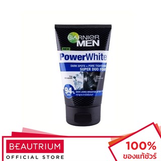 GARNIER Men Turbolight White Icy Duo Foam โฟมล้างหน้า 100ml