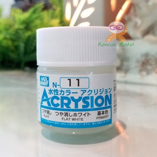 สีสูตรน้ำ Acrysion N11 WHITE (Flat)