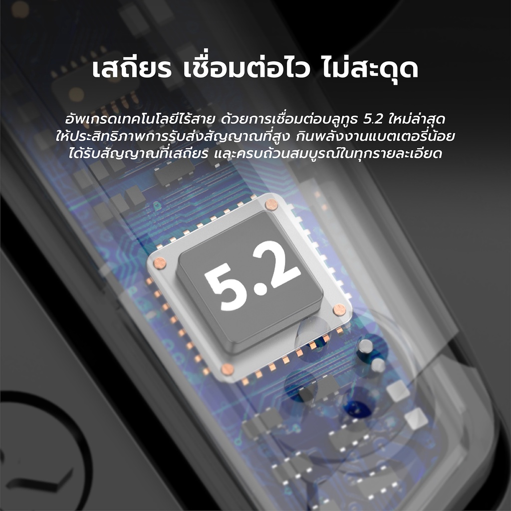 หูฟังบลูทูธ TWS T33 หูฟังรุ่นใหม่บลูทูธV5.2+EDR หูฟังไร้สาย ตัดเสียงรบกวน หูฟัง เสียงฟังชัดHD+แสงไฟ LED #8