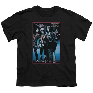 เสื้อเบลาส์ - ขายร้อนคลาสสิกเสื้อยืดKISSSpiritของ76ลิขสิทธิ์เพลง70sวงร็อคทีสีดําMAbncc97LOcjii88