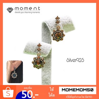 Moment ต่างหู B0008-S ก้านเงินแท้ 92.5% Nickle Free