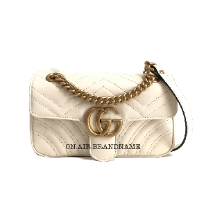 New gucci marmont mini 22 cm. สีขาว หายาก