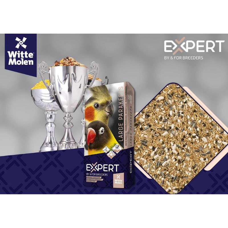 [1kg.] อาหารนก ธัญพืช14ชนิด Expert Premium Latge Parakeets อาหารสำหรับ นก นกค็อกคาเทล นกเลิฟเบิร์ด นกแก้ว ธัญพืชรวม ราคา ถูกที่สุด ดีลบีเคเค แกลเลอรีภาพที่ 6