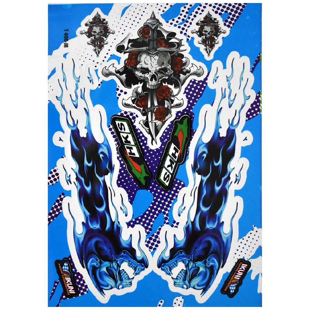 ตกแต่งรถยนต์ไฟฟ้า Ghost Fire Motorcycle Sticker Fuxi กันน้ำสติ๊กเกอร์ ...