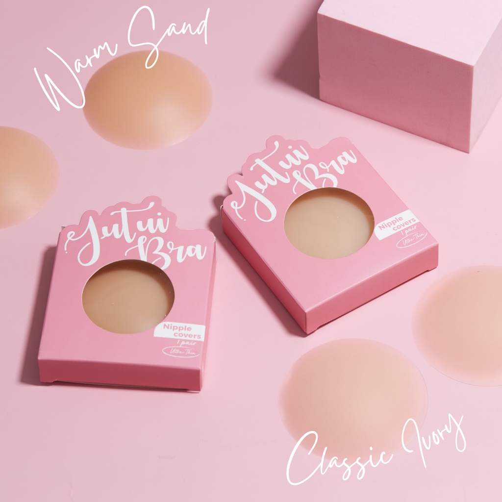ซิลิโคนปิดหน้าอก[แพ็คคู่] แบบกาว รุ่น Ultra-thin ขนาด 8.5 ซม ใส่ลงน้ำได้ บรรจุสีละ 1 คู่