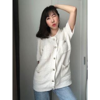 Oversize knitted blazer