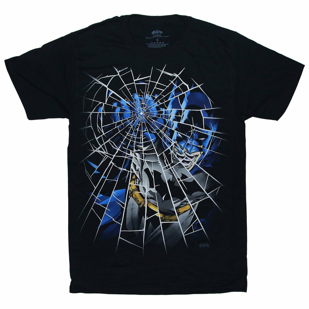 Dc Comics Batman Batman Punching Glass Inspire Design เสื้อยืด