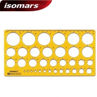 แผ่นเพลทพลาสติก isomars ขนาด 24x12 ซม.สำหรับงานออกแบบ ไม้บรรทัดเพลท รวม วงกลม สามเหลี่ยม สี่เหลี่ยม