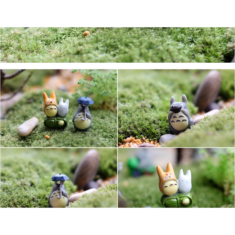 12 ชิ้น Totoro ตุ๊กตาเครื่องประดับ Moss micro ภูมิทัศน์เครื่องประดับกระถางต้นไม้เดสก์ท็อปตกแต่งอุปกรณ์เสริม - รูปที่ 3