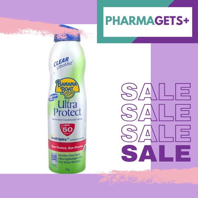 สเปรย์กันแดด บานาน่าโบ้ท Bananaboat ultraprotect spray SPF 50