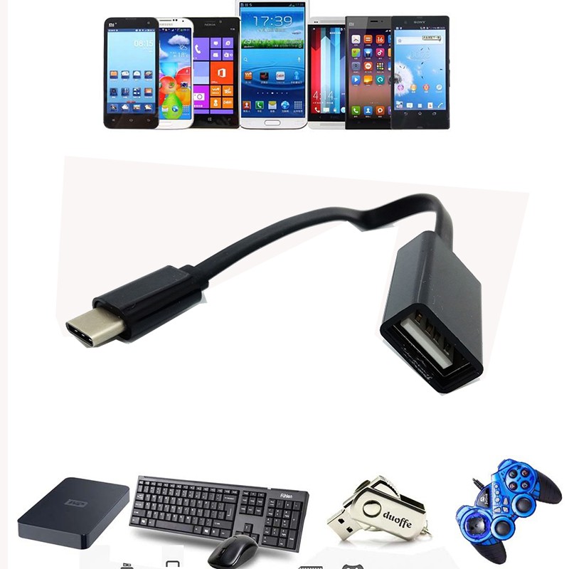 สาย USB 3.1 Type-C OTG USB3.1 ตัวผู้เป็นอะแดปเตอร์ตัวเมีย USB 2.0 Type-A