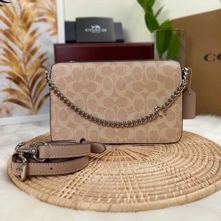 COACH SIGNATURE CHAINN CROSSBODY IN SIGNATURE CANVAS