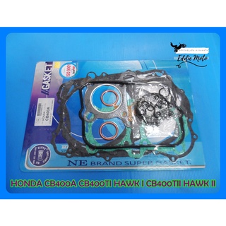 HONDA CB400A CB400TI HAWK I CB400TII HAWK II year 1978-1979 GASKET COMPLETE SET "NON ASBESTOS"  // ปะเก็นเครื่อง ชุดใหญ่