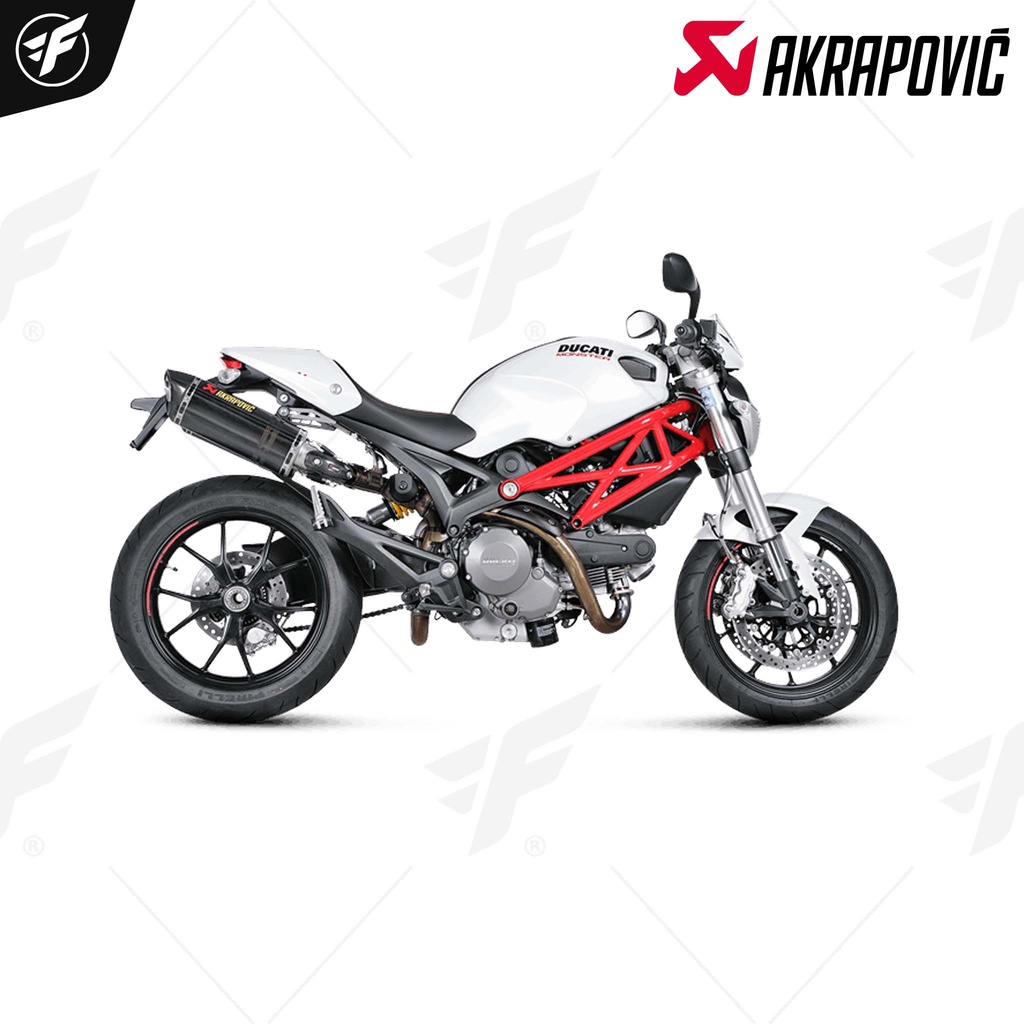 ท่อสูตร/ท่อแต่ง/ท่อไอเสีย Akrapovic slip on Carbon : for Ducati Monster 795,696,796,1100