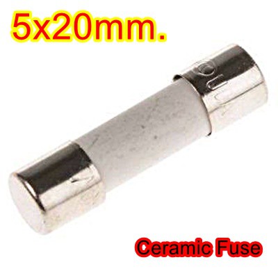 10ตัว 👉👉 ฟิวส์เซรามิก 5x20มิล Ceramic Fuse 20MM. 250V 0.1A 1A 2A 2.5A 3.15A 4A 5A 6A 6.3A 8A 10A 12A 13A 15A 20A 25A 30A