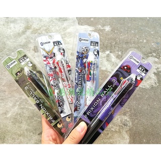 Japan Made PILOT FriXion Gundam 0.5mm 3-Color Clicker Rollerball Pen Erasable