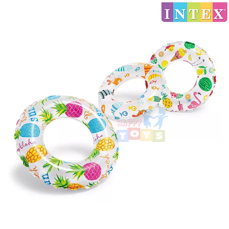 Intex 59230 ห่วงยางลายการ์ตูน Lively Print Swim ขนาด 20 นิ้ว (51cm)