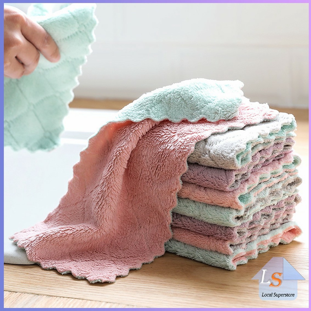 ผ้าเช็ดจาน ผ้าไมโครไฟเบอร์ ผ้าอเนกประสงค์ Clean Cloths