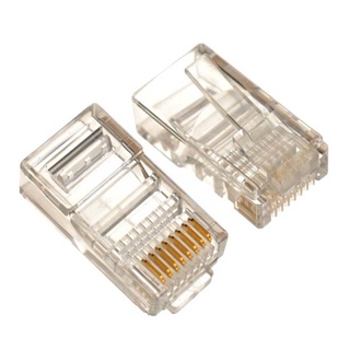 HISATTEL RJ45 CAT5E หัวแลนตัวผู้ รุ่น HIRJ45 ถุง 20 ตัว