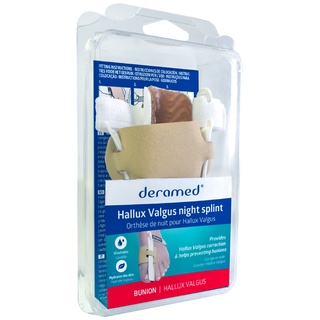 Deramed Footcare เฝือกพลาสติกสำหรับดัดนิ้วหัวแม่เท้าเอียง ช่วยทำให้การเรียงตัวของนิ้วเท้าดีขึ้น ลดการปวด นำเข้าจากสเปน