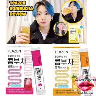 เติมสต๊อกแล้ว!! TEAZEN KOMBUCHA 50กรัม 10ซอง/กล่อง ทีเซ็น คอมบูชาเกาหลี (พร้อมส่ง🌻) (ชาจองกุกดื่ม)