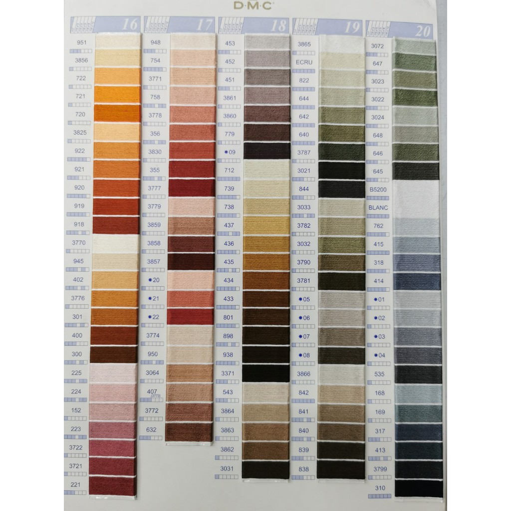 ไหมปักครอสติส DMC เบอร์25 ไจเล็ก (ยาว 8 เมตร) - รูปที่ 7