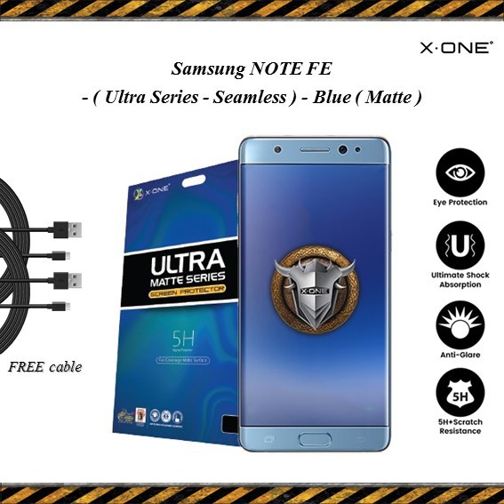 Samsung Note FE ( Fan Edition ) ฟิล์มกันรอยหน้าจอ เนื้อแมตต์ N935 X-One (ฟรีสายเคเบิล)